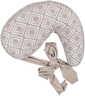 Boppy Anywhere Travel Nursing Pillow, Latte Rattan, Plus Sized to Petite with Stretch Belt, Portable Nursing Pillow, Breastfeeding and Bottle-Feeding Support, Machine Washable
