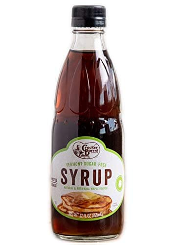 Cracker Barrel Vermont Maple Syrup 12 Oz! Sugar Free Maple Flavored Syrup! Made Of Pure Maple Syrup! Low Calorie And Fat Free! Delicious And Healthy Syrup! Choose From 1 Pack Or 2 Pack! (1 Pack)