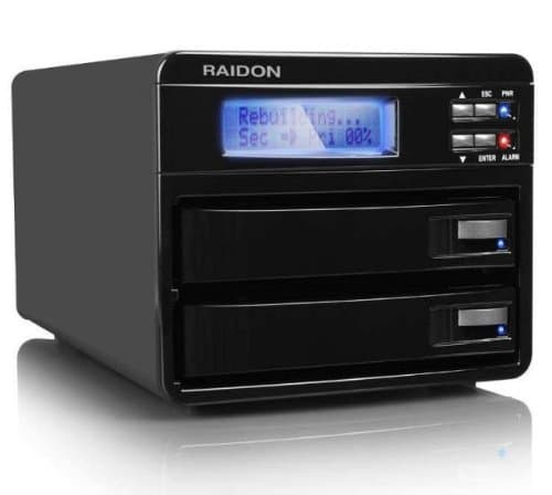 RAIDON GR3630-WSB3 2 x 3.5-Inch HDD RAID Storage