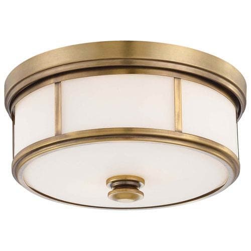 Mill & Mason Bridgewater Gold Two-Light Drum Flush Mount
