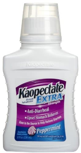 Kaopectate Multi-Symptom Relief for Diarrhea & Upset Stomach, Max Peppermint, 8 Fl Oz