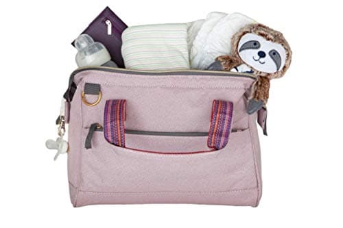 Stylish Compact Baby Diaper Bag Tote, Multi-Functional, Waterproof, Durable, Travel Baby Bags for Mom - Pink