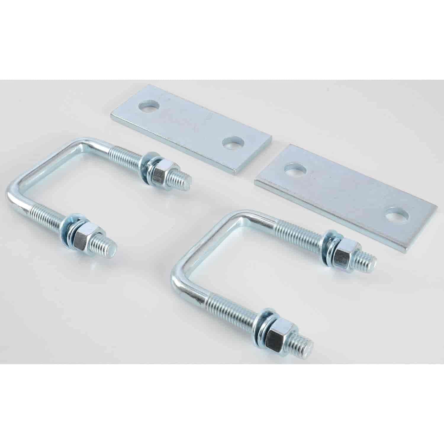 JEGS Leaf Spring Clamp Kit | Locks Leaf Springs Together For Stabilizing | Provides Better Control of Axle Torque | Fits Leaf Springs Up To 2.5” Wide | Includes Grade 8 Hardware