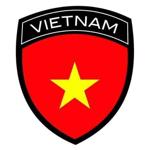 Vietnam Flag Badge Sticker/Decal