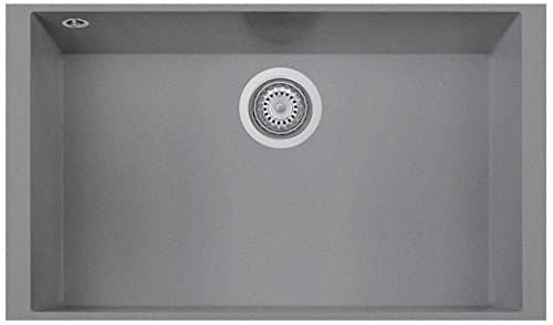 Telma on7610st MQ 72 Titanium Kitchen Sink in Composite Material, 20 x 50 x 76 cm, Titanium