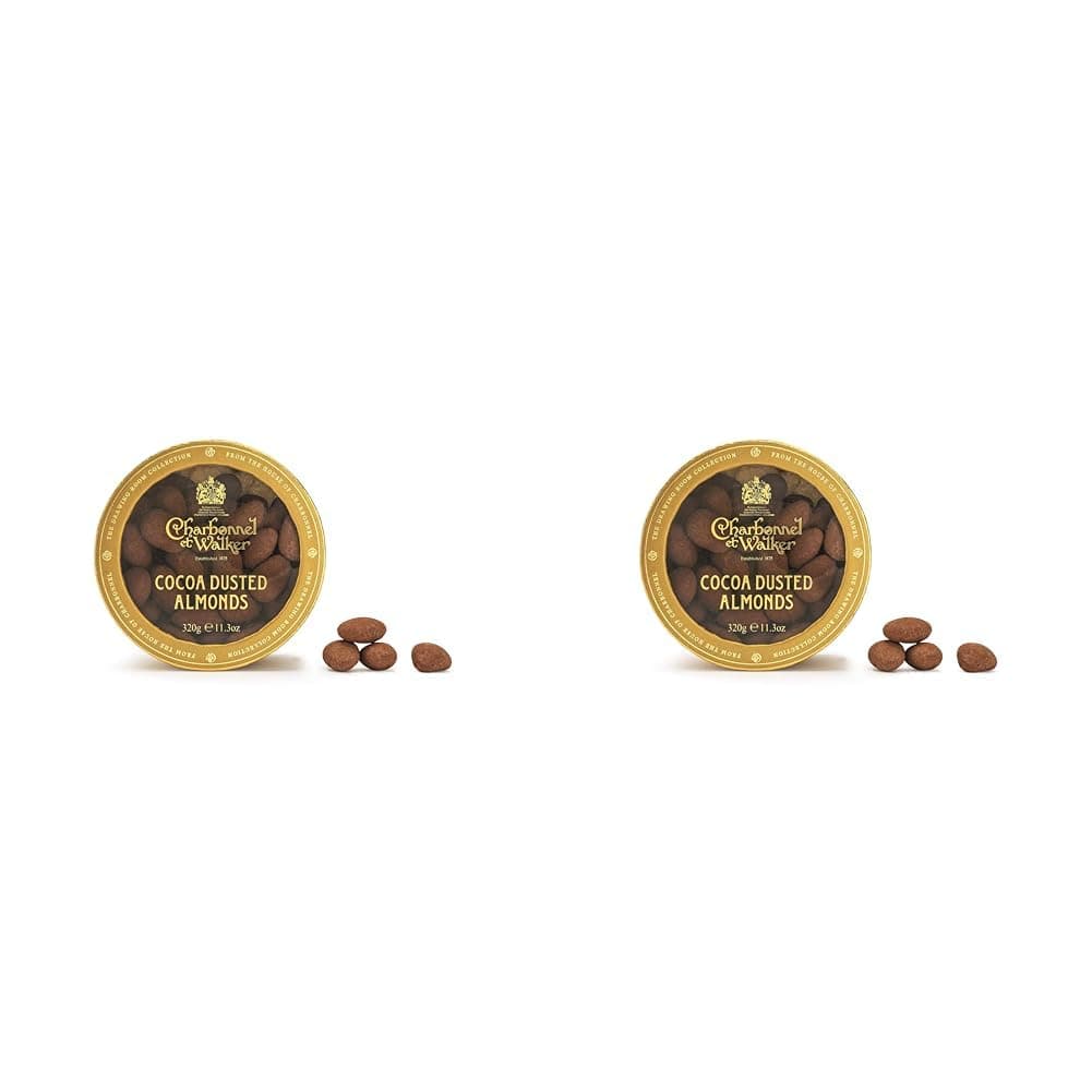 Charbonnel et Walker Cocoa Dusted Almonds, 320 g (Pack of 2)