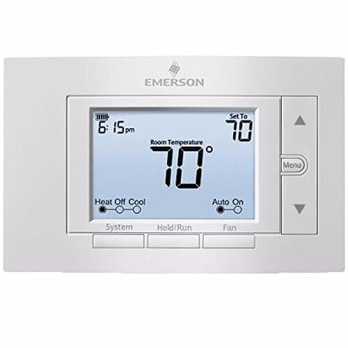 WHITE RODGERS 1F85U-42NP EMERSON 80 SERIES UNIVERSAL NON-PROGRAMMABLE THERMOSTAT, 5 IN. DISPLAY, 2 HEAT / 2 COOL (1 PER CASE)