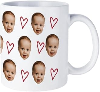 Custom Mug with Pet Baby Personalised Coffee Mug 11Oz Double Side Print Customised Present for Family