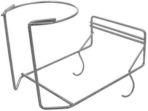 Wall-Mounted Stainless Steel Helmet Stand with Hooks | Rust-Resistant Helmet Holder for Motorcycles | Hanging Storage for Jackets & Keys