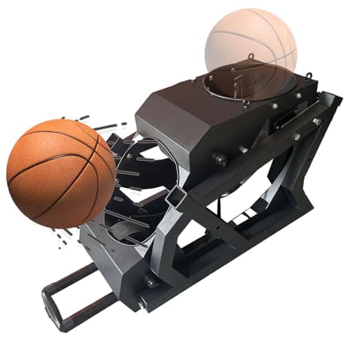 Automatic Basketball Shooting Machine with Shot Returner and Collecting Net, Ideal for 3-Point Practice and Training