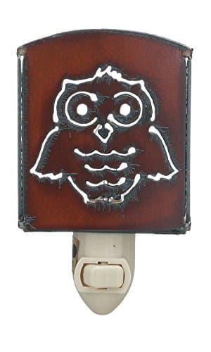 Rustic Ironwerks - Owl Night Light- Metal - 5" X 3" X 1.25"