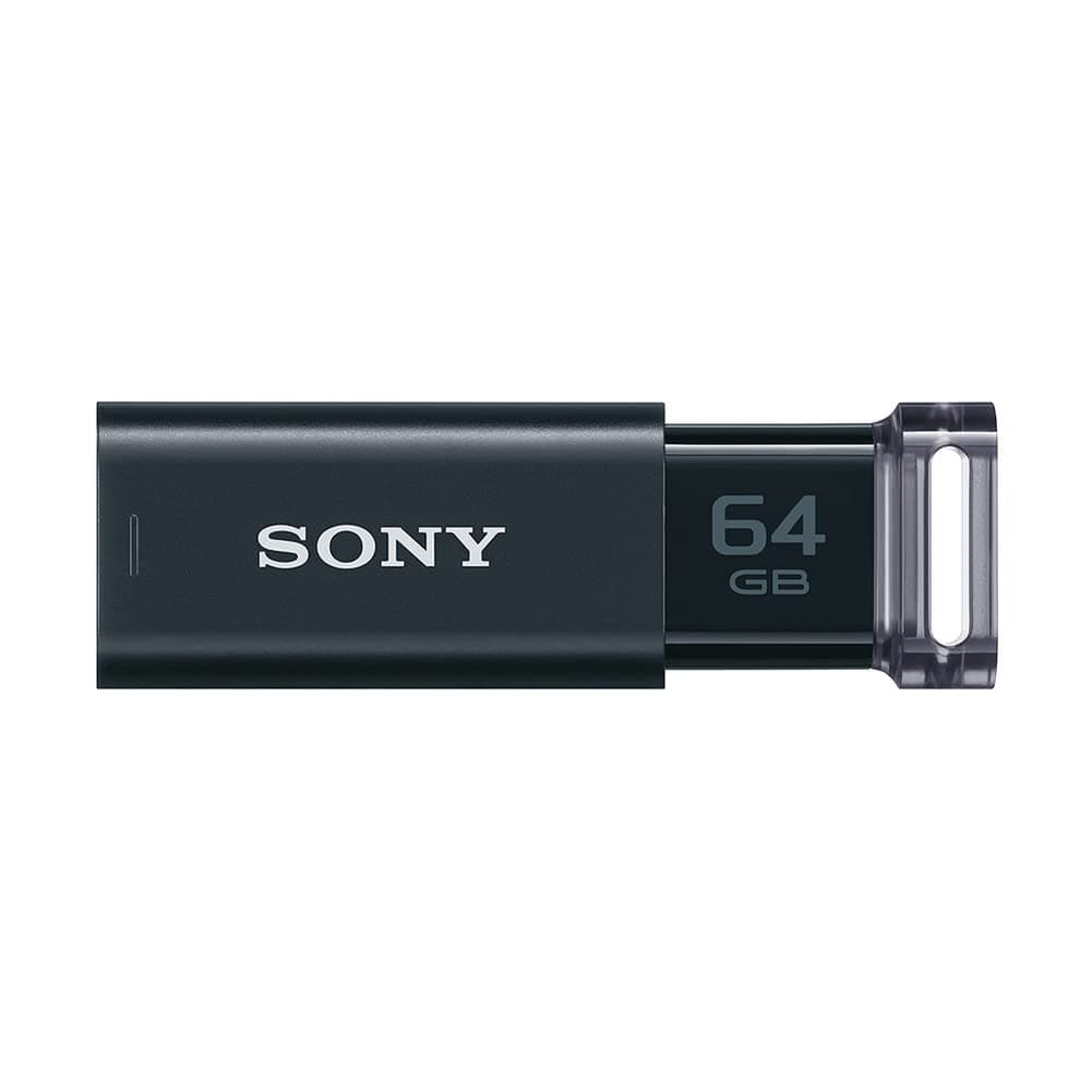 Sony USM64GUB USB 3.1 64GB Capless USB Memory, Black