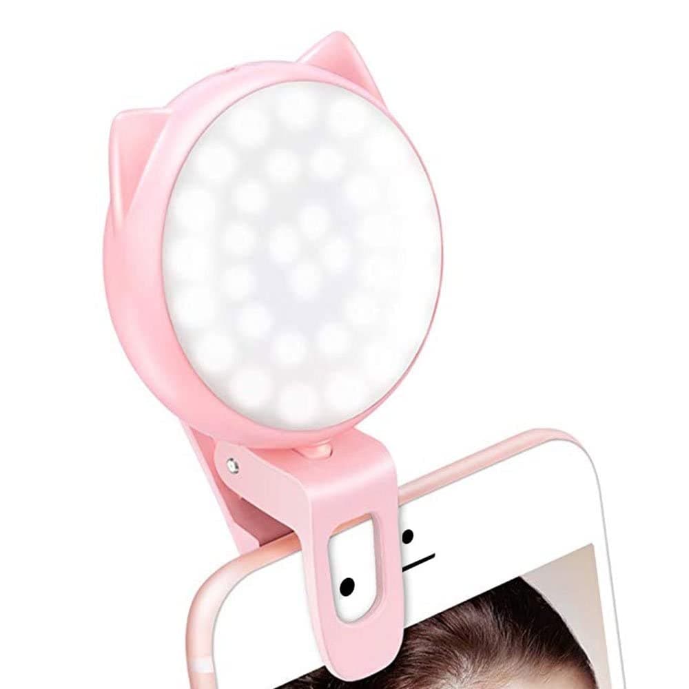 Mini Selfie Light with 9-Level Adjustable Brightness