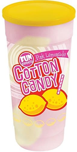 Fun Sweets Cotton Candy, Pink Lemonade, 4 Ounce