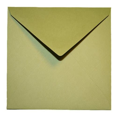 Square Envelopes 14.5 x 14.5 cm Olive Green Triangle Inner Lining/Closure Flap: Feuchtkl Adhesive/Weight: 100 g/m²