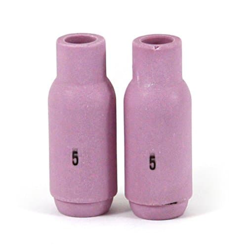COREONE WELDINGSolutions - Alumina Nozzle Ceramic Shield Cup #5 Model 10N49 2 Pack