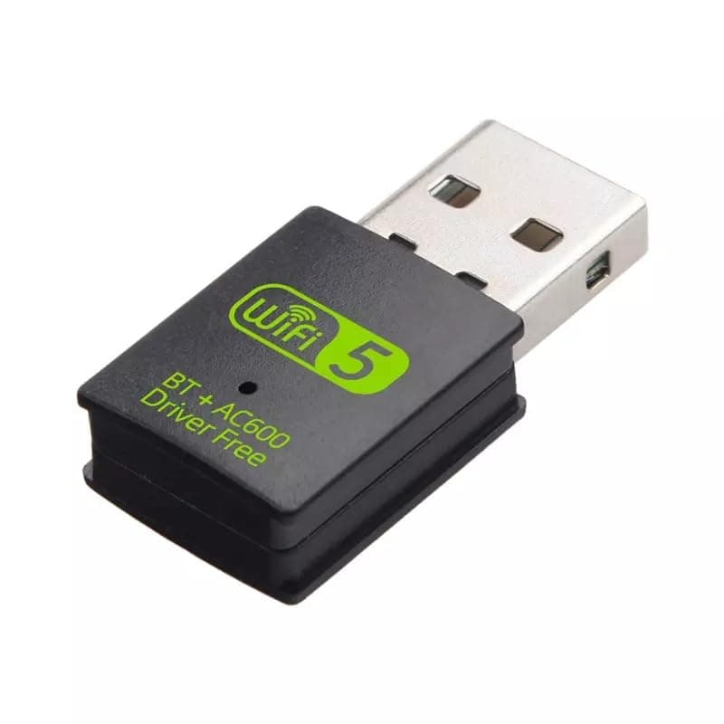 USB 5 Ghz WiFi and Bluetooth Adapter - 600 Mbps Wireless Wi-fi Connection, Bluetooth 4.2 Dongle Compatible with Windows & Mac OS for PC, Laptop, Desktop Computer Network Card