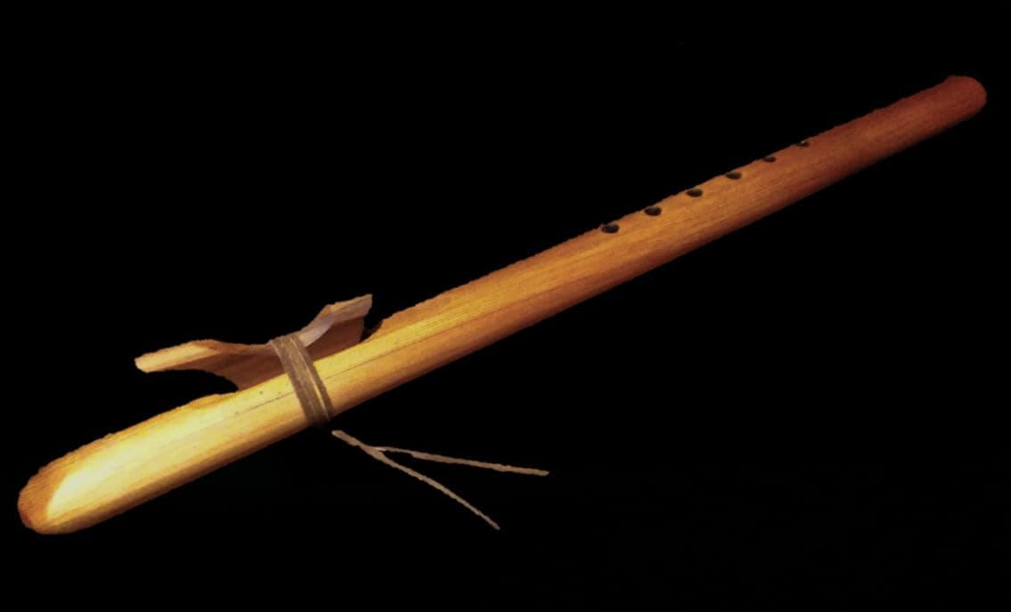 Native American Style Red Cedar Flute By Gray Fox, Key of F# Minor, six holes