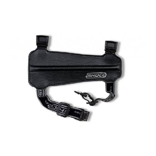 New Shocq Archery Junior Black Arm Guard PU Leather Elasticated Adjustable by Shocq