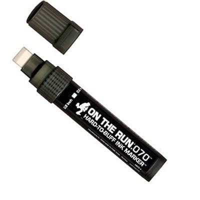 OTR .070 Jumbo Hard 2 Buff Marker Black