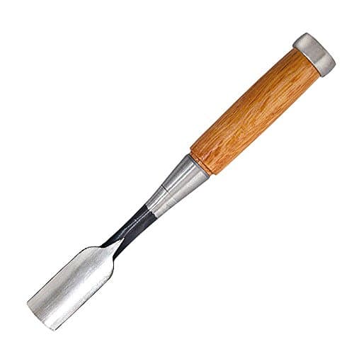 12mm Gouge Chisel, Bevel Edge, Wood Handle, High Carbon Steel Blade, 50mm Blade, 220mm Overall Length, 12mm Width