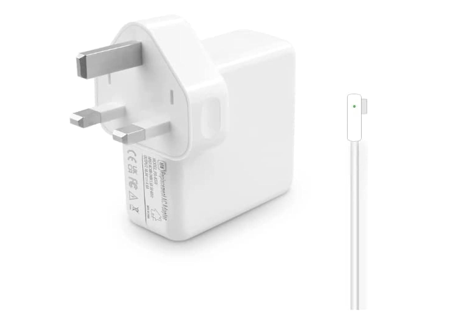 Global-tech -MacBook Pro (85W) L-TIP Power Adapter Charger Replacement -White