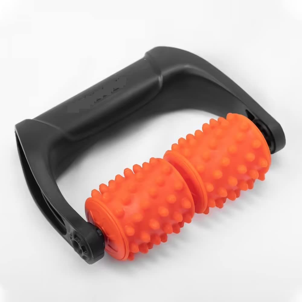 Decathlon Neck Roller Massager Tool 100,Manual Roller Massage Tool (Orange)