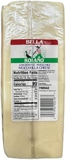 Low Moisture Whole Milk Mozzarella Cheese, 6 lb