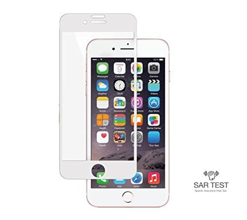 RadiArmor EMF Blocking Screen Protector – Compatible with Larger iPhone 6 Plus, 6S Plus, 7 Plus and 8 Plus – Up to 70% EMF Reduction (White, Plus)