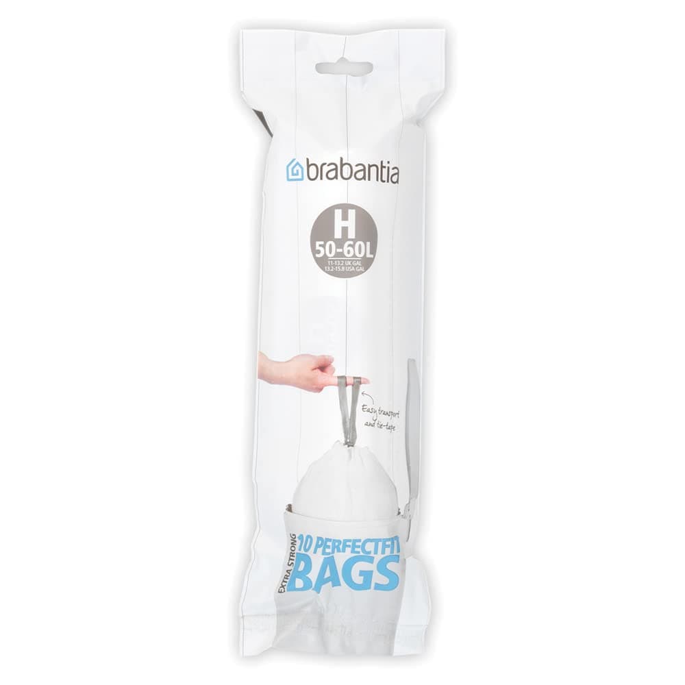 Brabantia Bin Liners, Size H, 50-60 L - 30 Bags