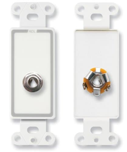 RDL 1/4 in. Phone Jack on D Plate - Terminal Block Connections (D-1/4F)