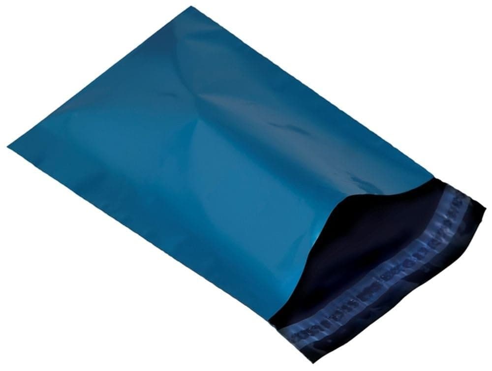 400 Metallic Blue Mailing Poly Postal Self Seal, Small to Large Mailing Bags Postage Packaging Assorted Mailers Posting Shipping Post Parcel Package Bags (14" x 20" (350 x 508mm), Metallic Blue)
