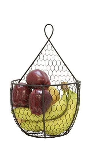 It's Useful. Hanging Display Storage Baskets - Wall Hanging Units for Flowers, Fruits and Veggies, Decorations, and More