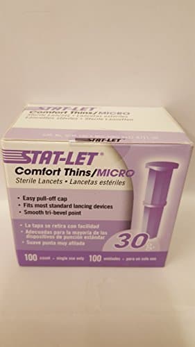 STAT-LET Comfort Thins/MICRO 30g 100ct. (BD substitute) by Stat Medical Devices