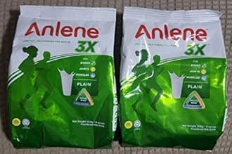 Anlene Natural Vanilla Milk Powder Drink 300G, Pack of 2