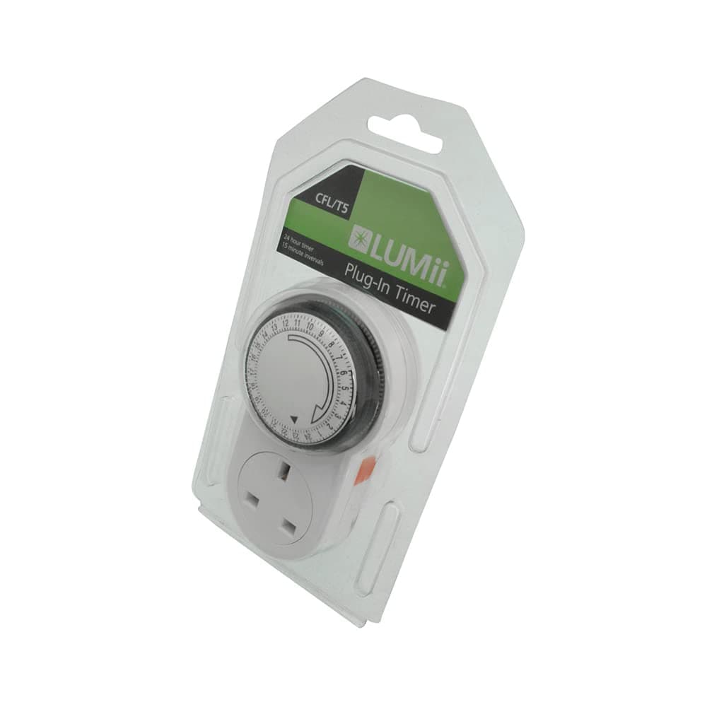 Lumii 11600 24Hr Manual Timer - White/Black
