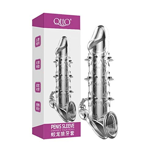 IRGift Couples Can Reuse Gift Sets with Crystal Silicone Sheaths (Rose red)