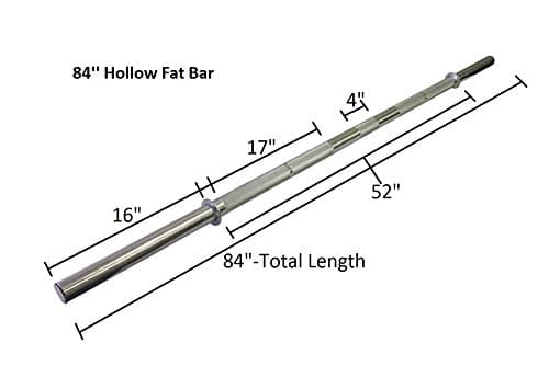 Ader 2'' Olympic Fat Bar 48'', 84'' Barbell