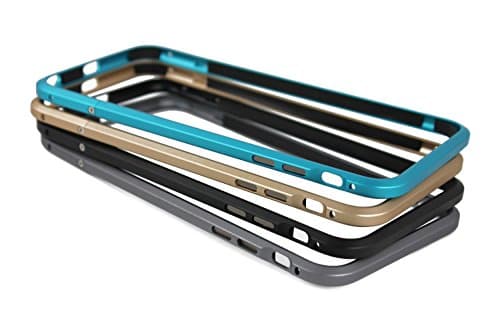 iPhone 6 Plus Case, iPhone 6S Plus Case, Aluminium Alloy Metal Frame Armor[No Inner Bumper] [Raised Edge Protection] for iPhone 6 Plus, 6S Plus (Grey)