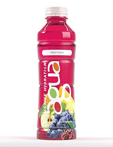 Agua Active Hydration, Fruit Punch, Natural Caffeine, Low Calorie, Electrolytes, 20oz Bottle, 12 Bottles