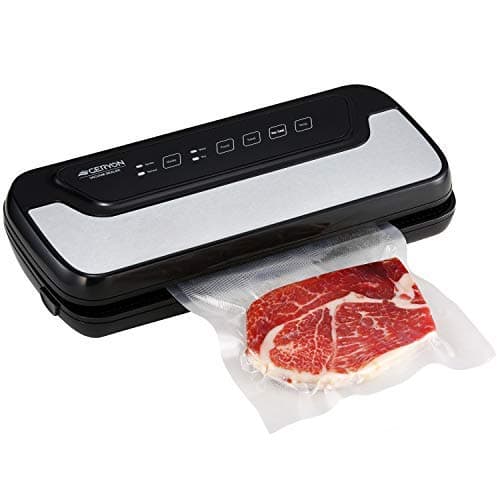 GERYON Vacuum Sealer, Automatic Compact Food Sealer Machine with Starter Bags & Roll, Hose for Food Savers and Sous Vide