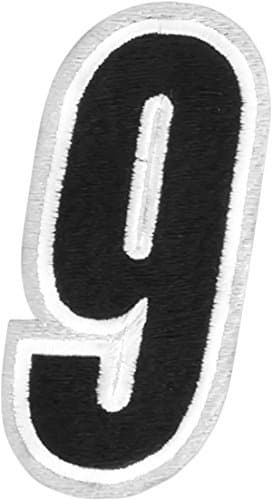 American Kargo Number Patch - #9 - White/Black 3550-0200 by American Kargo