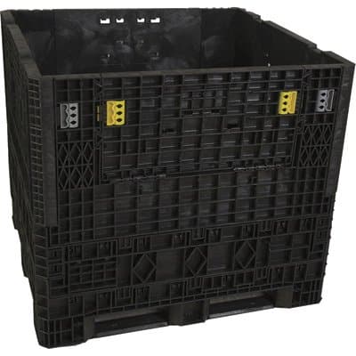 Triple Diamond Plastics Heavy-Duty Collapsible Bulk Storage Container - 48in.L x 45in.W x 42in.H, 1500Lb. Capacity, Model# TDP-4548-42