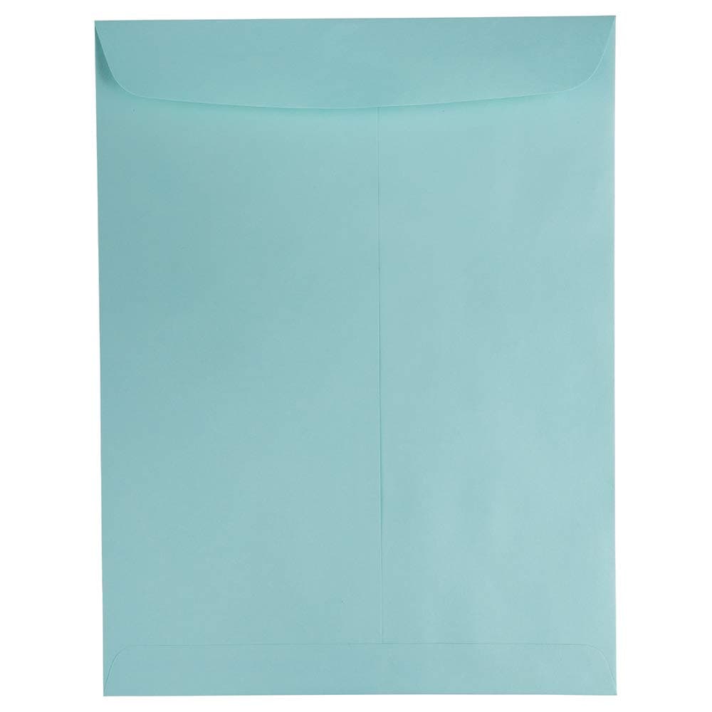 JAM PAPER 10 x 13 Open End Catalog Premium Envelopes - Aqua Blue - 100/Pack
