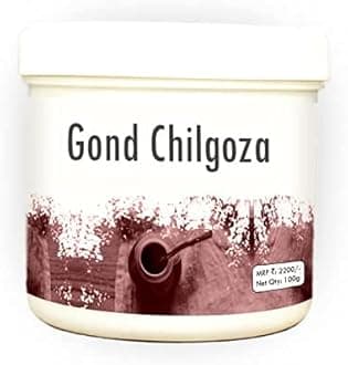 Astha Hakim Suleman’s Gond Chilgoza - A Natural Product, with The Goodness of Chilgoza (Pine Nuts). It is a Herbal Intake Used for a Healthy Life and Well-Being of Men.