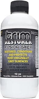 Fusion Grey Trim Restorer - Restores Faded Grey Plastic Exterior Trim to Like-New Finish - No-Wet Matte Finish, Silicone-Free - 12 oz