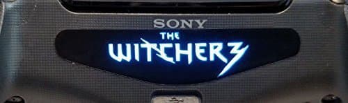 Coromax™ PS4 Game Dualshock Controller Vinyl Stickers LED Light Bar Skin Covers Decals Film for Sony Playstation 4 - The Witcher 3 Last Time Wild Hunt Logo [1pc]