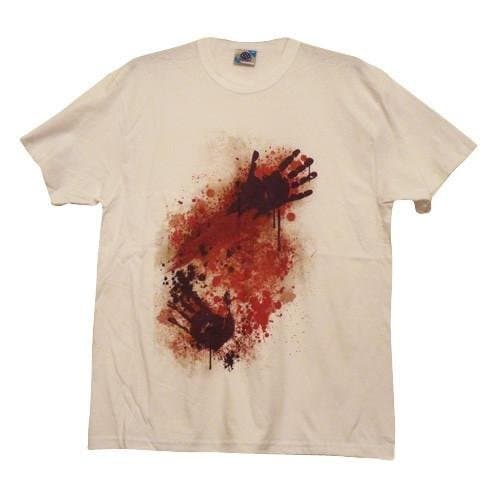 Zombie Attack Costume T-Shirt Small/White