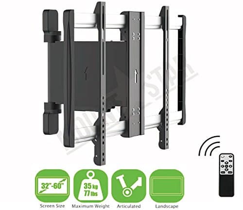 LCD LED TV WALL MOUNT MOTORIZED 32-60" Vesa 600 x 400 Swivel Pivot Remote