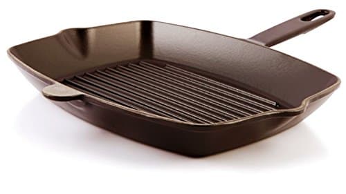 Cast Iron Grill Pan Made in EU Black